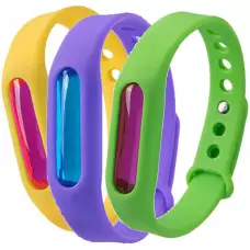 Universal Silikonarmband wasserabweisend mit anti-Mücken Gel - Zufällige Farbe