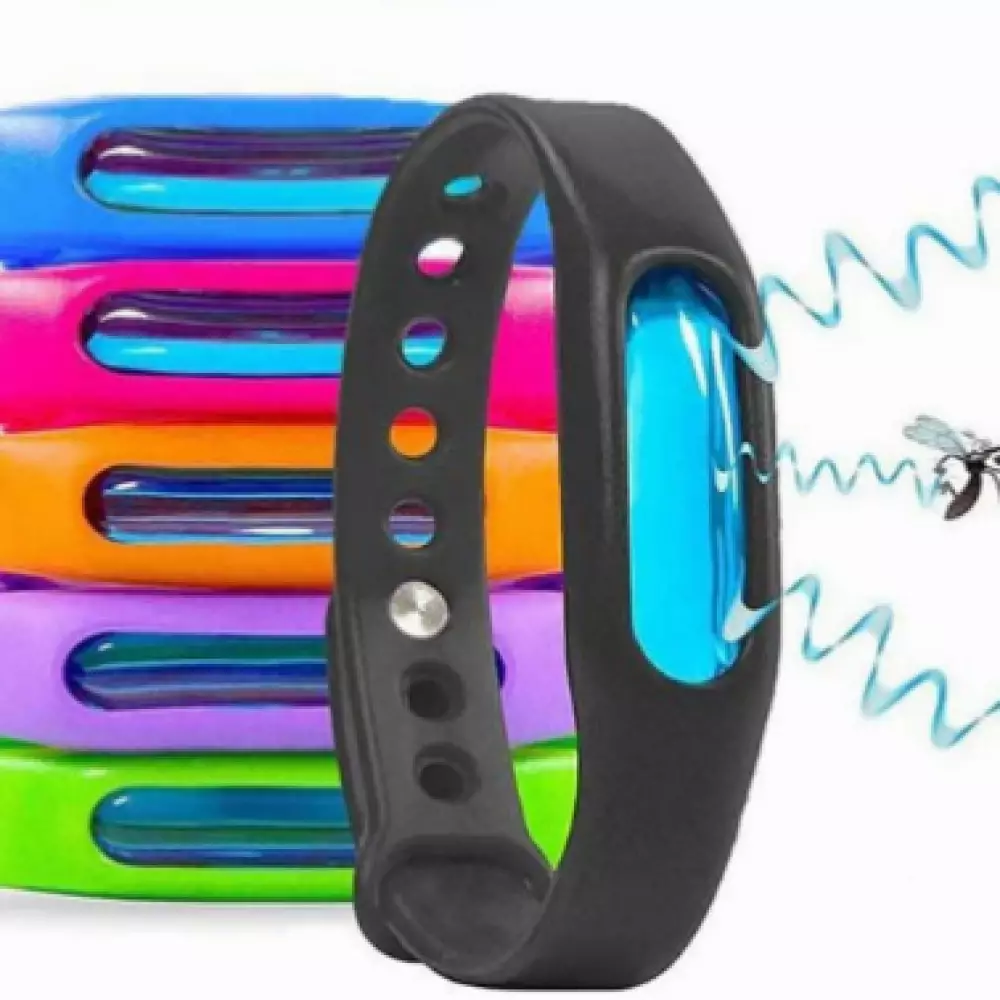Universal Silikonarmband wasserabweisend mit anti-Mücken Gel - Zufällige Farbe