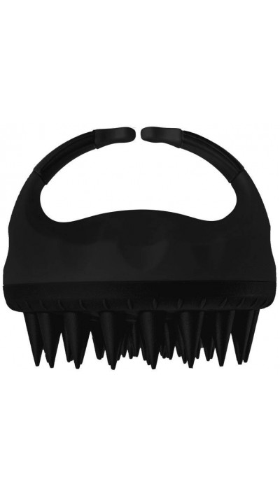 Silikonbürste Kopfhautmassage - Schwarz
