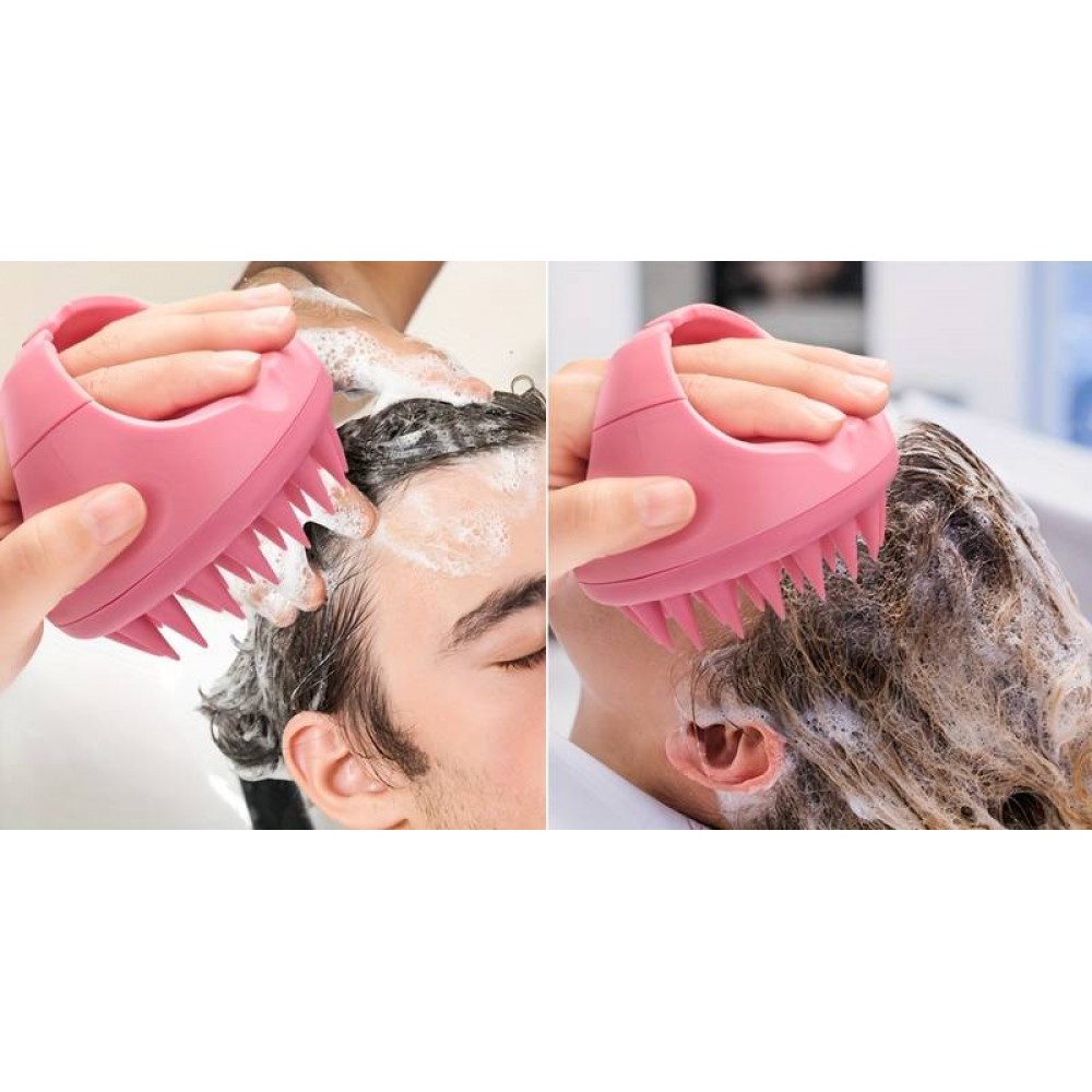 Silikonbürste Kopfhautmassage - Schwarz