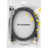 Wozinsky HDMI 2.1 Kabel 8K 60 Hz 48 Gbps / 4K 120 Hz / 2K 144 Hz (1 m) - Silber