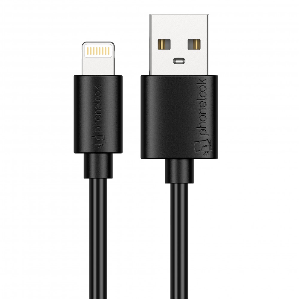 iPhone Kabel (1 m) Lightning auf USB-A - PhoneLook - Schwarz