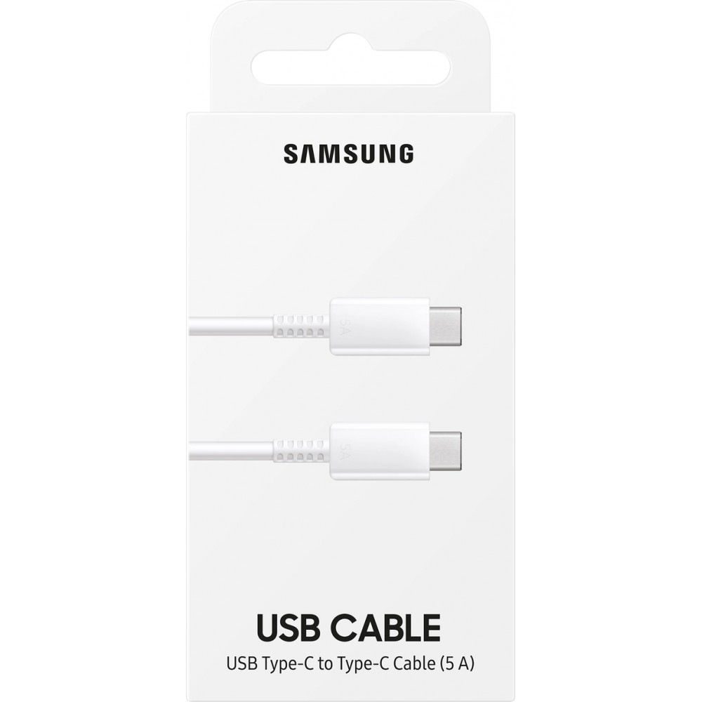 Samsung EP-DN975BWEGWW USB-C Kabel 5A 480Mb/s 1m Schnelllade-Kabel Datenkabel - Weiss