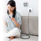 Acefast C5-03 - USB-C zu USB-C Kabel PD QC 100W 5A 480Mb/s (2 m) - Schwarz