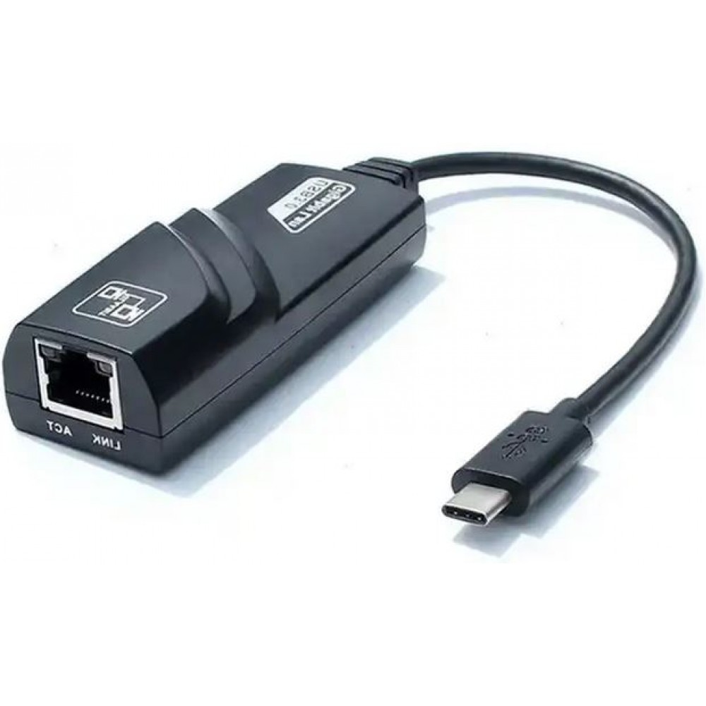 Kurzes USB Type-C zu Ethernet (RJ45) Verbindungskabel LAN Internetkabel Adapter