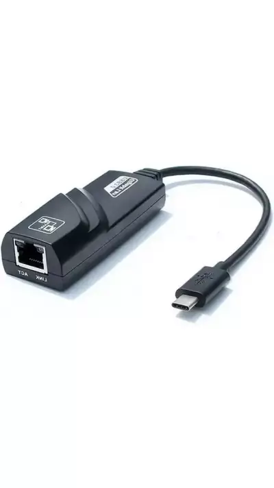 Kurzes USB Type-C zu Ethernet (RJ45) Verbindungskabel LAN Internetkabel Adapter