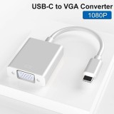 USB-C zu VGA (1080p) Adapterkabel Konverter Unterstützung Hot Plug-in - Silber