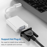 USB-C zu VGA (1080p) Adapterkabel Konverter Unterstützung Hot Plug-in - Silber