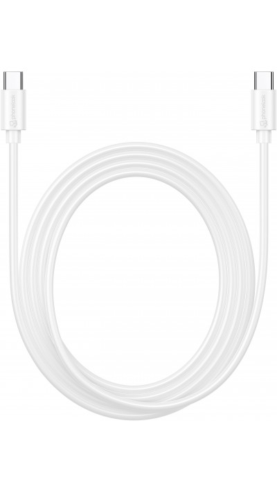 USB-C auf USB-C (2 m) Ladekabel Datenkabel - PhoneLook - Weiss