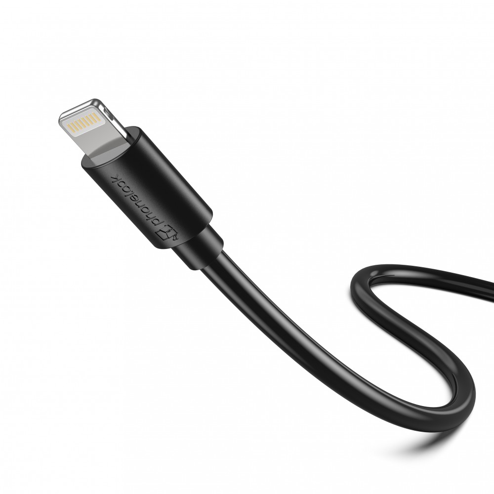iPhone Ladekabel (2 m) Lightning auf USB-C - PhoneLook - Schwarz