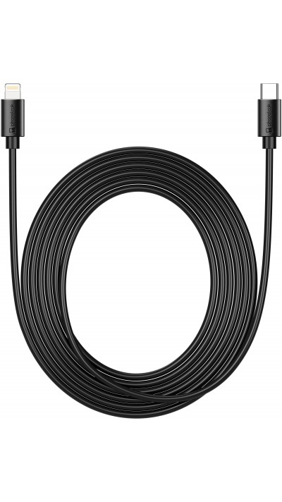 iPhone Kabel (3 m) Lightning auf USB-C - PhoneLook - Schwarz
