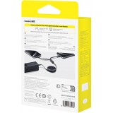 Baseus Bright Mirror Series 2x USB-C 100W (1 m) Aufrollbares Kabel - Schwarz