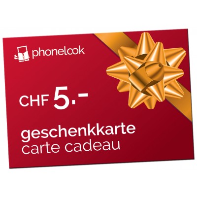 Geschenkkarte CHF 5.-