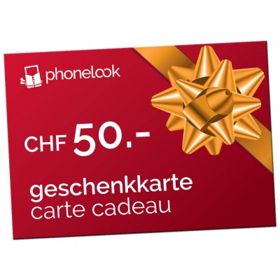 Carte cadeau CHF 50.-