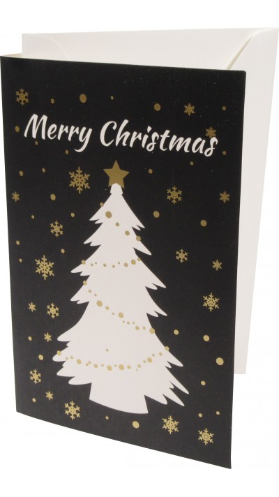 Weihnachts-Grusskarte inkl. Briefumschlag - Zufälliges Design (24 verschiedene Designs)