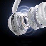 Baseus Bass 30 Max Drahtlose On-Ear Bluetooth 5.3 Kopfhörer Kabellos Hochwertig Soundqualität - Weiss