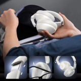 Baseus Bass 30 Max Drahtlose On-Ear Bluetooth 5.3 Kopfhörer Kabellos Hochwertig Soundqualität - Weiss