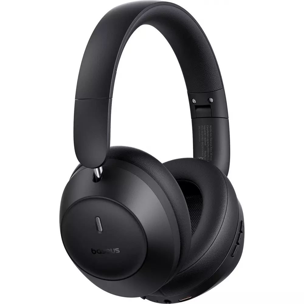Baseus Bass 30 Max Kabellose On-Ear Bluetooth 5.3 Kopfhörer Hochwertiger Sound Leistungsstarker Bass - Schwarz