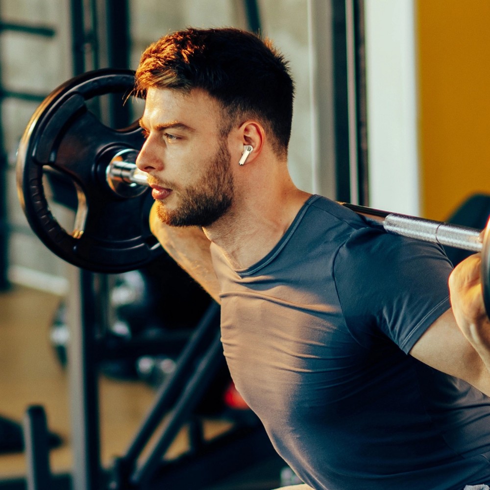 Tronsmart Soundfii R4 Kabellose Bluetooth 5.3 ENC Kopfh&ouml;rer Hochwertiger Sound Drahtlos Headset - Weiss