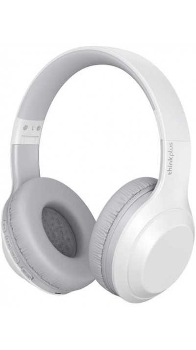 Kopfhörer Lenovo thinkplus TH10 over-ear wireless Bluetooth 5.0 Dualpower loudspeaker - Weiss
