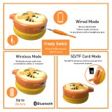 Coole Wireless Bluetooth 5.3 Kopfhörer für Kinder mit gedämpfter Lautstärke 85dB und lustigem Design - Tiger