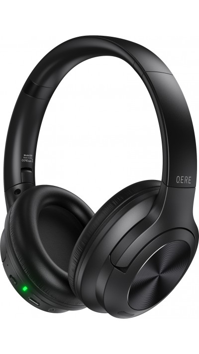 Bluetooth Kopfhörer Qere E80 mit aktiver Geräuschunterdrückung (ANC) - Schwarz