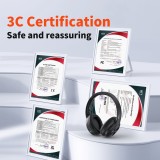 Bluetooth Kopfhörer Qere E80 mit aktiver Geräuschunterdrückung (ANC) - Schwarz