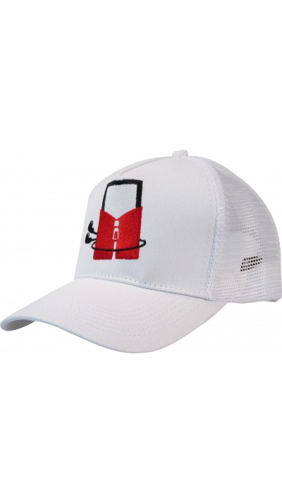 Casquette Trucker sportive - Casquette de baseball unisexe ajustable PhoneLook - Blanc