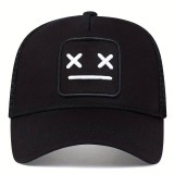 Baseballkappe aus atmungsaktivem Mesh - Unisex Trucker Cap mit Trendmotiv - Weiss