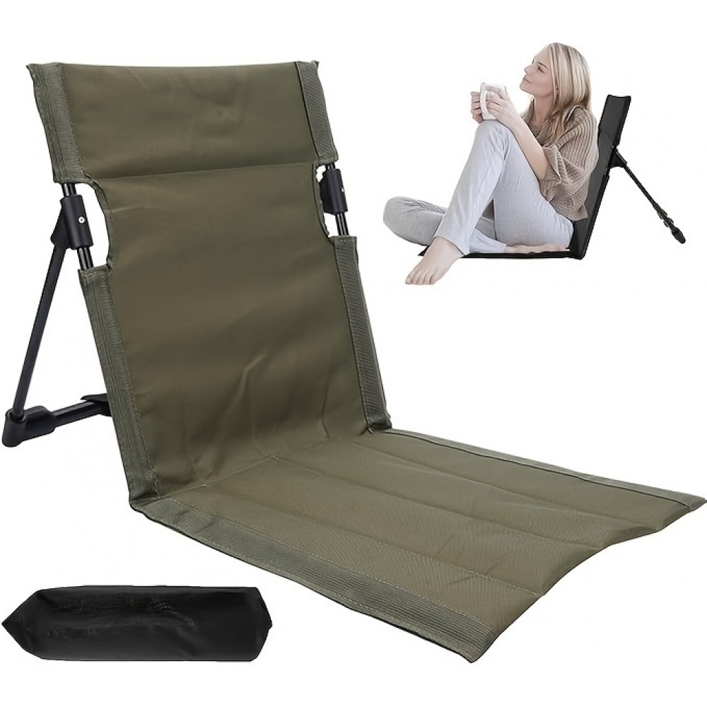 Ultraleichte Aluminium Faltstuhl für Camping/Strand/Freizeit/Outdoor mit Tragetasche - Grün