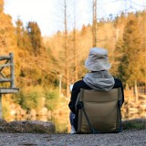 Ultraleichte Aluminium Faltstuhl für Camping/Strand/Freizeit/Outdoor mit Tragetasche - Grün