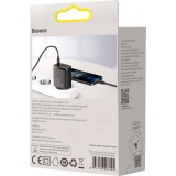 Baseus Kompakter Schnellladegerät 2x USB USB Typ C 30W 3A Power Delivery Quick Charge - Schwarz