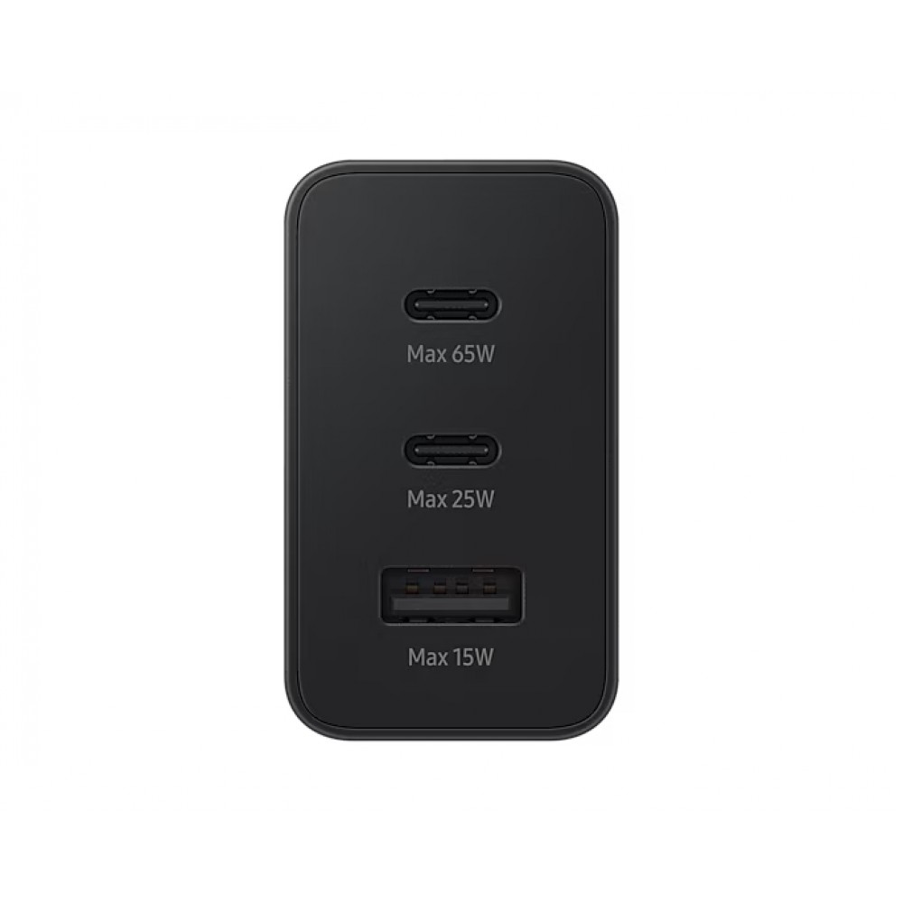 Samsung Ladegerät 65W PD Power Delivery Trio EP-T6530N (2x USB-C, 1x USB-A) - Schwarz