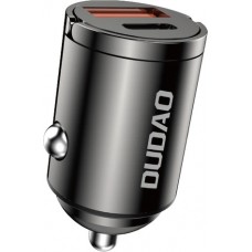 Dudao R3MAX 48W QC PD Schnellladegerät Auto USB-A / USB-C - Schwarz