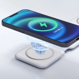 Dudao A11N 15W faltbares 3-in-1 Induktionsladegerät mit USB-C Kabel - Weiss
