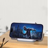 Dudao A11N 15W faltbares 3-in-1 Induktionsladegerät mit USB-C Kabel - Weiss