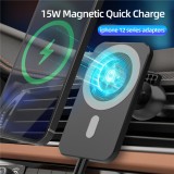 15W magnetischer Auto Wireless Charger für Apple MagSafe - Schwarz