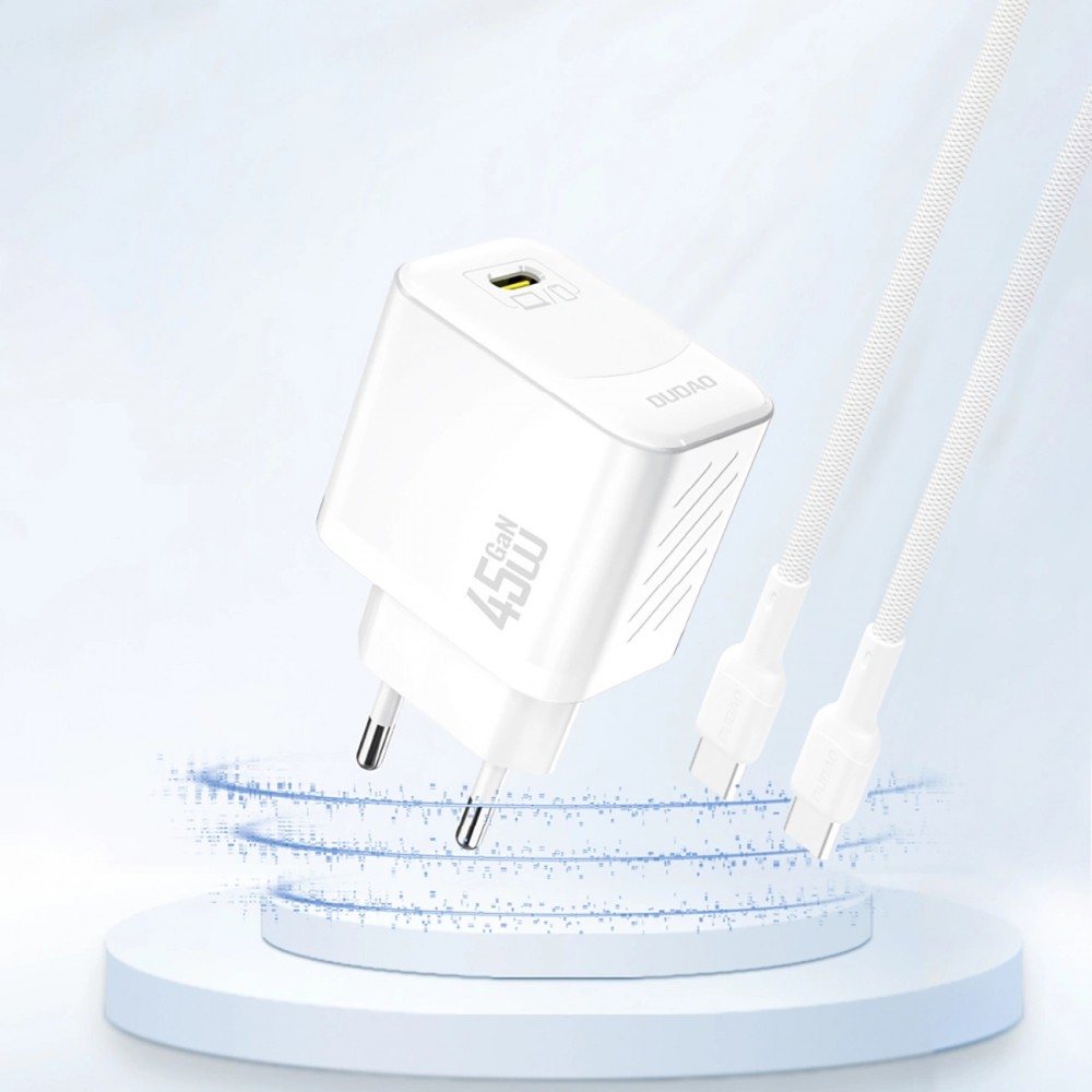 USB-C Wandladegerät 45W GaN Dudao A28 schnell und kompakt - Weiss