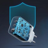 Ugreen 65W Schnellladegerät PD3.0 QC3.0 2x USB-C / 1x USB-A - Weiss