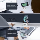 3-in-1 15W Magnetischer Kabelloser Ladegerät mit Faltbarem Ständer für iPhone / Apple Watch / AirPods und USB-C Anschluss - Weiss