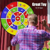 Zielscheibe für Wurfspiel Ball-Dart mit klebrigen Bällen in zufälliger Farbe für drinnen und draussen
