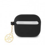 AirPods 3 Case H&uuml;lle - Guess Silikon Charms - Schwarz