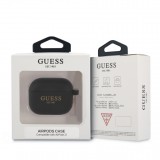 AirPods 3 Case H&uuml;lle - Guess Silikon Charms - Schwarz