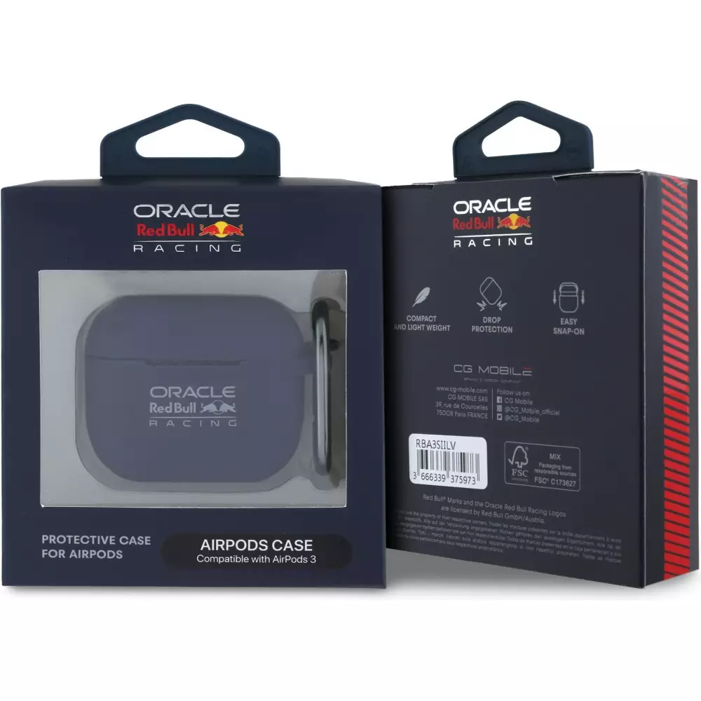 AirPods 3 Case H&uuml;lle - Red Bull Racing MagSafe Silikonh&uuml;lle - Marineblau