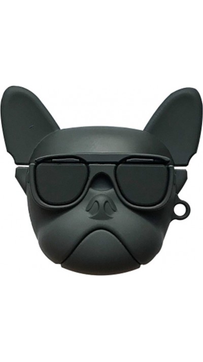 AirPods 1 / 2 Case Hülle - Bulldoggen-Sonnenbrille - Schwarz