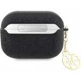 AirPods Pro / Pro 2 Case Hülle - Guess Paillettes Logo Metallisch Gold - Schwarz