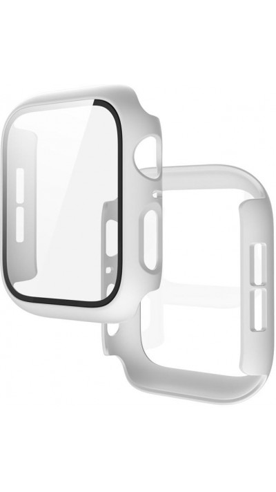 Apple Watch 41 mm Case Hülle - Full Protect mit Schutzglas - Weiss