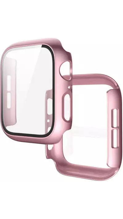 Apple Watch 41 mm Case Hülle - Full Protect mit Schutzglas - Rosa