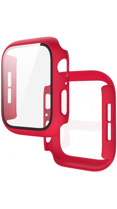 Apple Watch 45 mm Case Hülle - Full P- Rotect mit Schutzglas - Rot