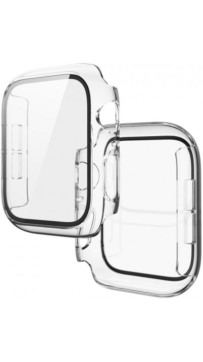 Apple Watch 45 mm Case Hülle - Full Protect mit Schutzglas - Transparent